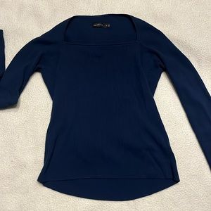 The Limited Dark Blue Long Sleeve Stretch Tops sz XL